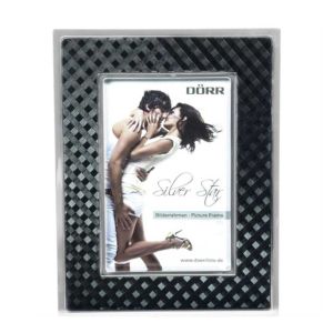 Silverstar Monza Black and Silver Photo Frame