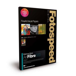 Fotospeed Platinum Gloss Art Fibre 300 Photo Paper | 300 GSM | 25 Sheets