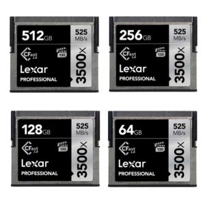 Lexar CFast 2.0 Professional 3500x Memory Cards