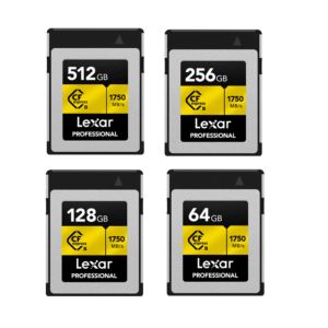 Lexar CFExpress Type B Memory Cards | 128GB / 256GB / 512 GB | 1750MB/s Read | 1000MB/s Write