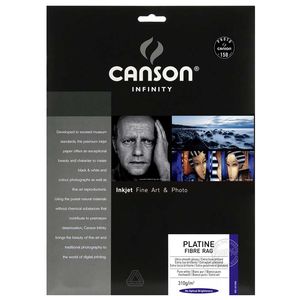 Canson Infinity Platine Fibre Rag 310gsm Photo Paper - Acid Free - 100% Cotton