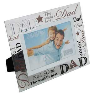 3D Word Family Photo Frames | Glass and Mirrored Design