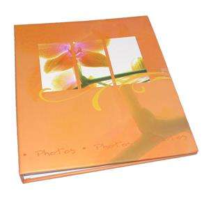 Walther Flora Orange Traditional Photo Album - 100 Sides
