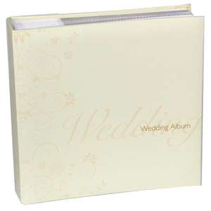 Pearl Swirl Wedding 6x4 Slip In Photo Album - 200 Photos 8.75x8.5 Inches