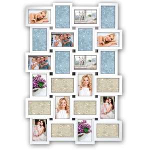 ZEP White Multi Photo Frame For 24 Photos - Overall Size 58x45cm