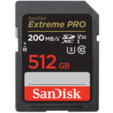 SanDisk SDXC Extreme Pro 512GB | 200MBs | UHS-I Class 10 Memory Card