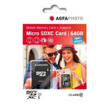 AgfaPhoto Micro SDXC UHS-1 64GB Memory Card with Adapter