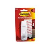3M Command Oval Adhesive Hook - 1x Large Hook - Holds 2.2 Kg