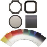 Dorr Go2 Square Filter System Kit inc Holder Hood ND & CPL Filter and 7 Colour Filters