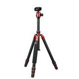 Dorr HQ1635 4 Section Black/Red Carbon Fibre Tripod with Ball Head