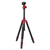 Dorr HQ1315 5 Section Black/Red Carbon Fibre Tripod with Ball Head
