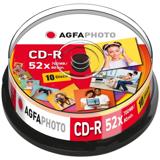 AgfaPhoto 700MB 52x CD-R Spindle (10 Pack)
