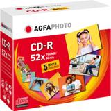 AgfaPhoto 700MB 52x CD-R Jewel (5 Pack)