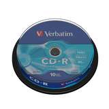 1x10 Verbatim CD-R 80min 700MB 52x Speed Extra Protection CB