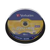 1x10 Verbatim DVD Plus RW 4,7GB 120mins 4x Speed Rewritable DVD Plus RW
