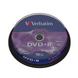 1x10 Verbatim DVD Plus R 4,7GB 120mins 16x Speed DVD Plus R