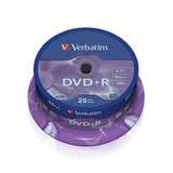 1x25 Verbatim DVD+R 4,7GB 16x Speed 120mins DVD Plus R