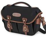 Billingham Hadley Small Pro Shoulder Bag - Black Canvas Tan Leather