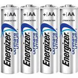 Energizer Ultimate Lithium AA 1.5v Batteries - 4 Pack