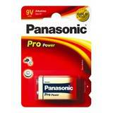 Panasonic Pro Power 9V 6LR61 Alkaline Block Battery