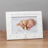 Bambino Baby Photo Frame | My First Grandchild | Teddy Bear Icon | 6 x 4 inch