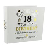 Signography Birthday Boy 18th Birthday Photo Album | Holds 80 6X4 Photos