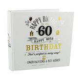 Signography Birthday Boy 60th Birthday Photo Album | Holds 80 6X4 Photos