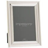 Impressions Silver Plated Frame With Beaded Edge 6x4 Inch