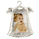 Baby Girl Dress Silver Plated Photo Frame