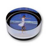 Crystal Rock Cylindrical Photo Paperweight with Box