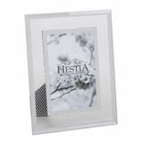 Hestia Glass Mirror Mesh 10x8 Inches Photo Frame Overall Size 11.75x9.5 Inches