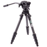 3 Legged Thing Jay Legends Carbon Fibre Tripod with Leveling Base & AirHed Cine-V Fluid - Darkness