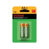 Kodak Ni-MH AA Rechargeable Batteries | 2 Pack