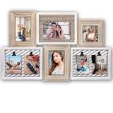ZEP Multi Photo Frame with Clothes Pegs and Clips for upto 9 Photos - Overall Size 62x39cm