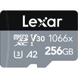 Lexar Professional 1066x microSDXC 256GB UHS-I SILVER Series Memory Card