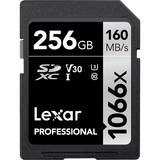 Lexar Professional 256GB 1066x SDXC UHS-I SILVER Series Memory Card