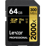 Lexar Professional 2000x 64GB SDXC UHS-II Memory Card
