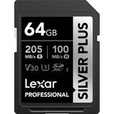 Lexar 64GB Silver Plus UHS-I SD Card
