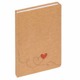 Walther Love Heart A5 Notebook in Brown