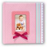 Pink Ribbon Traditional Photo Album - 60 Sides