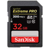 Sandisk Extreme Pro SDHC UHS-II 32GB Memory Card | Read 300MB/s | Write 260MB/s | 4K Video