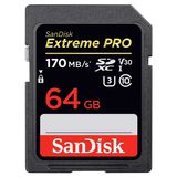 SanDisk Extreme Pro SDXC 64GB UHS-I Class 10 Memory Card | Read 170MB/s | 4K