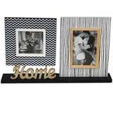 ZEP Rene Multi Photo Frame - Wood - Holds 2 Photos - Overall Size 40x25cm