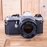 Used Pentax ME 35mm Analog Film SLR Camera Body With 50mm F1.7 Lens