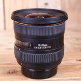 USED Sigma AF 10-20mm F4-5.6 EX DC HSM Lens - Nikon Fit