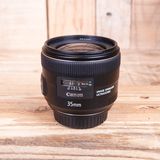 Used Canon EF 35mm f2 IS USM Lens