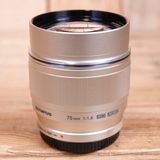 Used Olympus 75mm f1.8 ED M.ZUIKO Silver Micro Four Thirds Lens