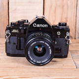 Used Canon A1 35mm Film SLR Camera with FD 28mm F2.8 Lens