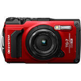 OM System Tough TG-7 Waterproof Camera | Red