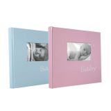 Baby Blue or Pink Traditional Photo Album | 60 Sides | 120 Sides